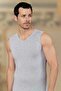 Defnada Şahinler Men's Zero Sleeve V-Neck Lycra Undershirt E079 - 2
