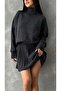 Pleated Skirt Sweater Knitwear Set