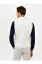 White Thin Quilted Coat Vest 50266336-Vr013 - 5