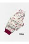 Girl's 100% Cotton White Pink Color Moon Star Night Themed Long Sleeve Sleep Pajamas Set - 5