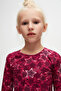 Girls Pointing Stars Pattern Long Sleeve Dress - 3