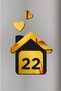 Decorative House Themed Apartment, Door, Hotel, Room, Shop Number Door Ornament No:22 - 2