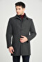 Men's Thick Cashmere Coat with Baby Collar, Regular Fit, Padded on the Front - 4