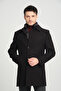 Men's Thick Cashmere Coat with Baby Collar, Regular Fit, Padded on the Front - 4