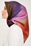 Purple Gradient Transitional Tivil Silk Scarf 9051 - 03 - 3