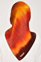 Cherry Rot Gradient Transitional Tivil Silk Scarf 9051 - 06 - 4