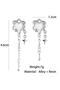 أقراط قلب مدخنة من الفضة البيضاء - 4