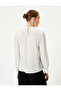 Hakim Collar Blouse Long Sleeve Draped - 4