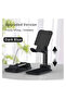 Folding Desktop Phone Stand Black حامل هاتف مكتبي قابل للطي - 4