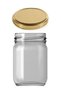 Glass Jar with Gold Lid 210 Cc Yogurt Baby Food Canned Jam Supplementary Food Jar - 8