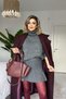 Mini Skirt & Oversize Fisherman Knitwear Suit Gray - 6