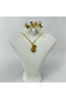 S Gold Color Women Letter Balloon Necklace - 3