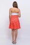 Apsen Women's Red Seasonal Seasonal Segmented Unlined Zippered Flared Midi Skirt 2186-63 - 7