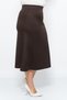 Apsen Women's Brown New Season Unlined Woven Flared Skirt 2185/77 - 5
