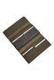 Khaki Green 100% Genuine Leather Stitching Detailed Hidden Magnet Cover Special Design Women's Wallet Portfolio - 4