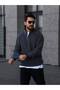 Men's Tricot Sweater with Half Zipper - 4