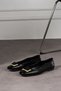 Orthopedic Sole Buckle Detailed Casual Black Ballerinas - 3