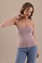 Women's Thin String Strap Cotton Basic Undershirt Powder