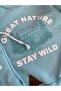 Mint Green Embossed Printed Non Raster Seasonal Cotton Boy's Tracksuit Suit - 3