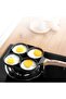 4 Hole Omelet Pan for Burger Eggs Ham Pancake Maker Wooden Handle Frying Pot Non-Stick Cooking - 5