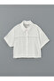 Short Sleeve Girls' Crop Shirt