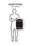 2 - Pcs Premium Hand Towels (50x90cm ) 600 GSM 100% Combed Cotton - 2