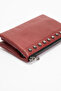 Deriklub 010A Real Leather Women's Strap Wallet Bag Claret Red - 7