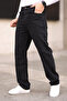 Siyah Smoke Erkek Baggy Fit Jeans Kot Pantolon TMNAW24JE00027 - 3