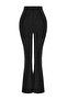 Anthracite High Waist Silvery Knitted Trousers Tedaw25Pl00027