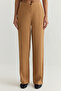 Camel Modal Soft-Touch Regular Vest Wide Leg Pants Woven Top and Bottom Set TWOSS25AU00027 - 5