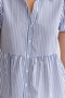White Striped Mini Poplin Woven Shirt Dress TWOSS25EL00024 - 4