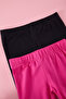 Navy Blue-Fuchsia 2-Piece Cotton Girls' Basic Below-Knee Knitted Leggings Tkdss25Ta00005 - 2
