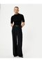 Short Sleeve Knitwear Sweater Stand Collar Ribbed