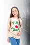 100% Cotton Long Sleeve Tiny Pomme Printed Girls and Boys Unisex Tshirt Cream - 3