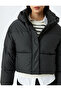Quilted Crop Puffer Jacket with Hooded Zippered Pocket Detail - 5