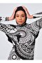 Marina Flounce Detailed Hijab Swimsuit - Black - - 4