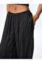 Wide Leg High Waist Trousers with Elastic Waist Pockets - 5