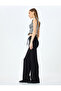 Waist Lace-Up High Waist Wide Leg Wrap Comfortable Fit Pants - 2