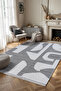 Bohemian Touch Series Double Sided Woven Cotton Rug 2108 Black