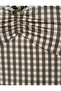 V-Neck Thin Strap Gingham Patterned Pajama Top - 6