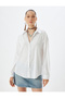 Long Sleeve Oversize Classic Collar Shirt - 3
