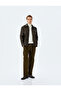 Corduroy Jogger Pants with Cotton Lace-Up Waist