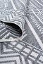 Bohem Touch Series Reversible Woven Cotton Kilim Rug 1701 Black - 3