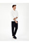 Ecru Slim Fit Non-Curling Collar Sweatshirt 50307408-Vr019 - 4