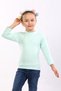 Girl's Natural Organic Cotton Slim Fit Body-Hugging Flexible Stretch Fabric Basic Daily Body Blouse - 2