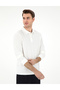 Ecru Slim Fit Non-Curling Collar Sweatshirt 50307408-Vr019 - 3