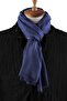Blue Plain Unisex Shawl Kaşkol K640 - 3
