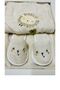Girl Boy Baby 0-3 Years Old Baby Bathrobe Set 100% Natural Cotton - 4