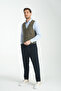 Plaid Patterned V-Neck Vest Slim Fit - 7