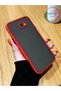 Transparent Silicone Case with Red Color Edges Frosted for Samsung Galaxy J7 Prime 2 - Huskarl